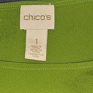 Green Chico's shirt